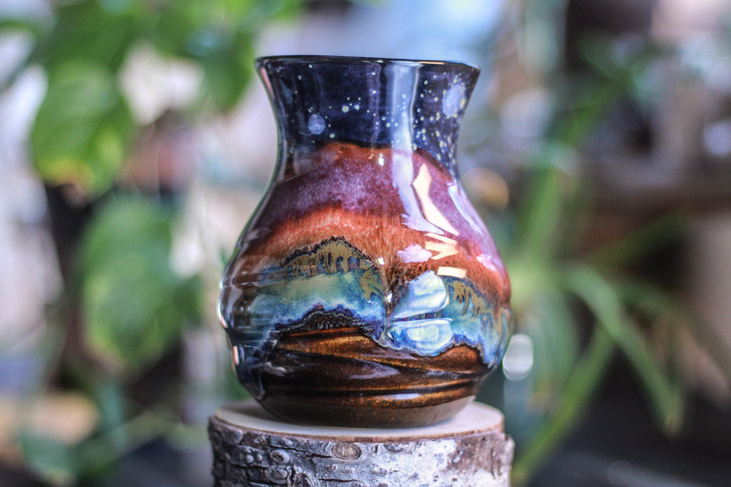 14-D Starry Night Variation Flared Textured Mug - MINOR MISFIT, 23 oz. - 10% off