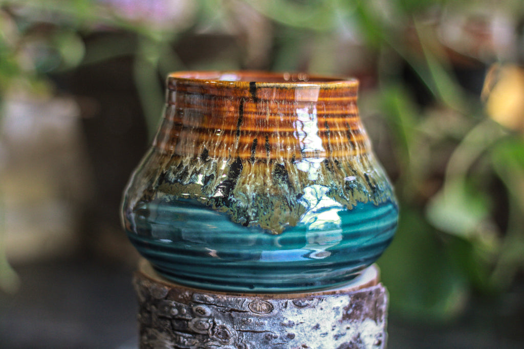 011-D Molten Cheetah Textured Mug, 20 oz.