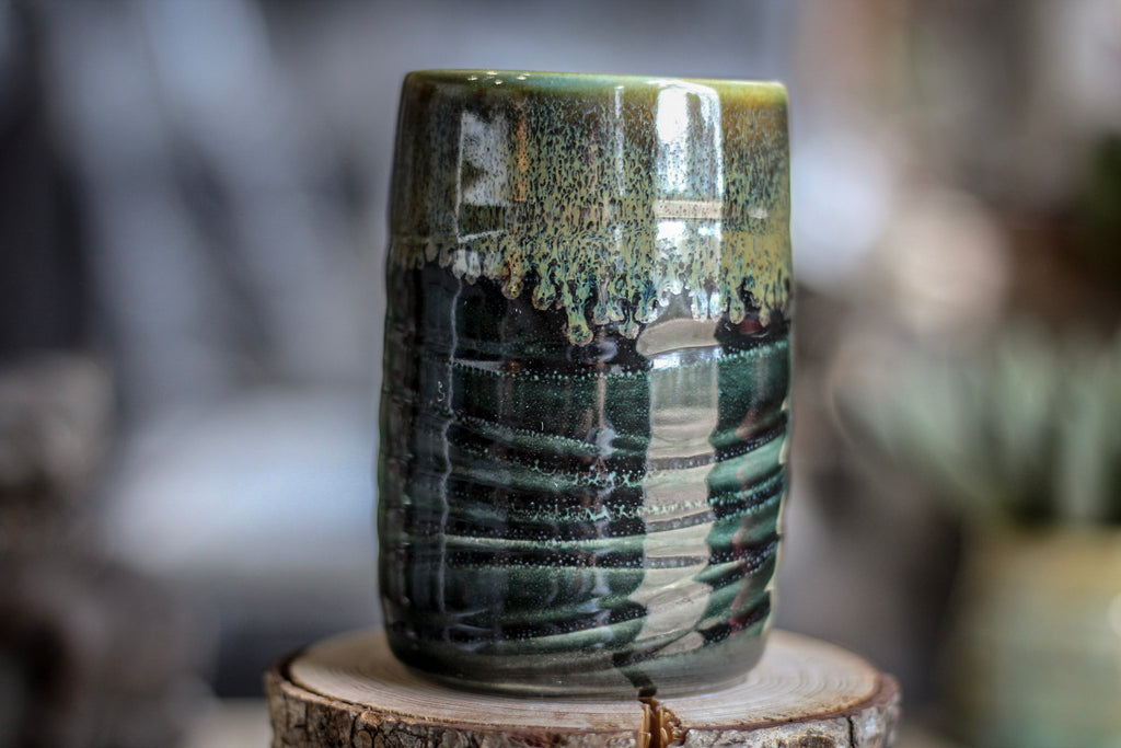 10-E Spanish Moss Variation Textured Stein, 12 oz.