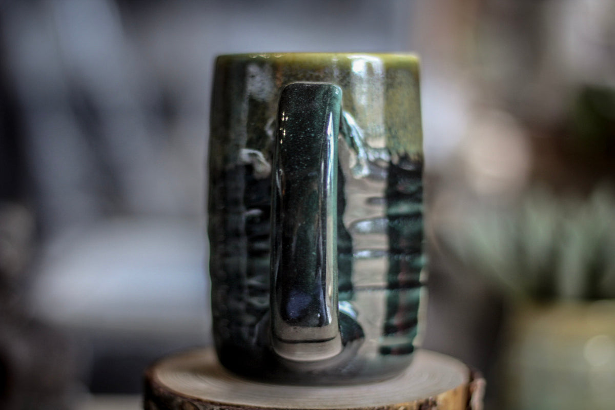 10-E Spanish Moss Variation Textured Stein, 12 oz.