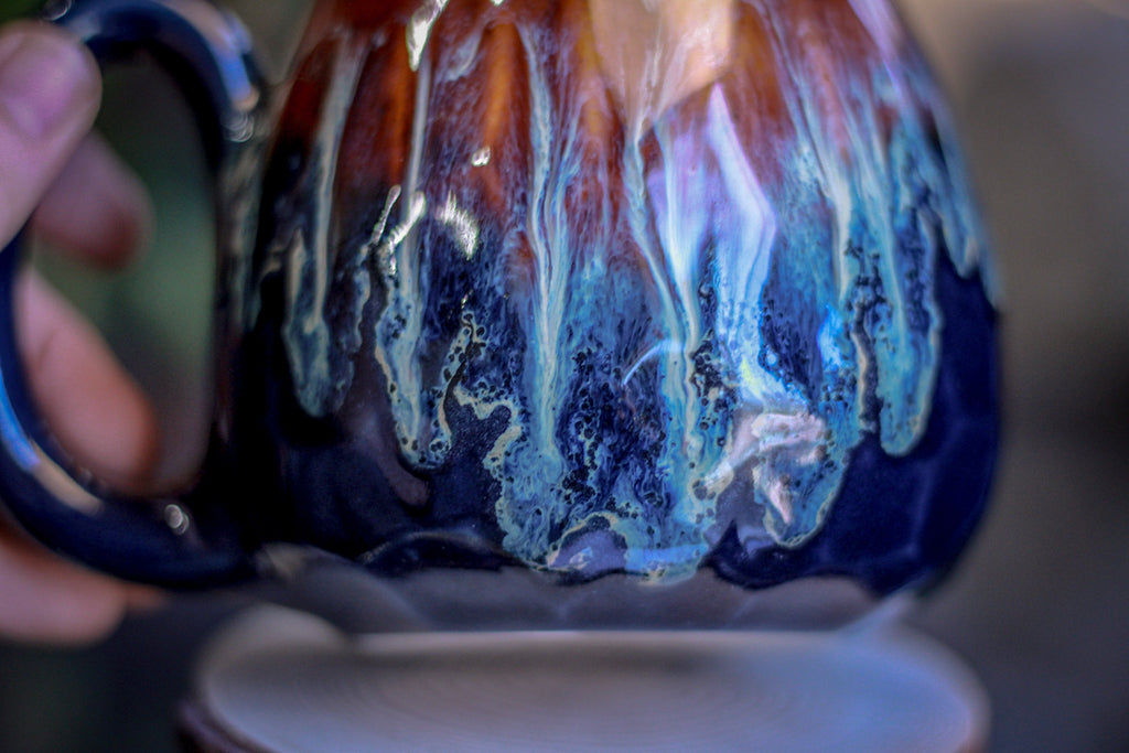 09-D New Wave Notched Crystal Mug - TOP SHELF, 17 oz.