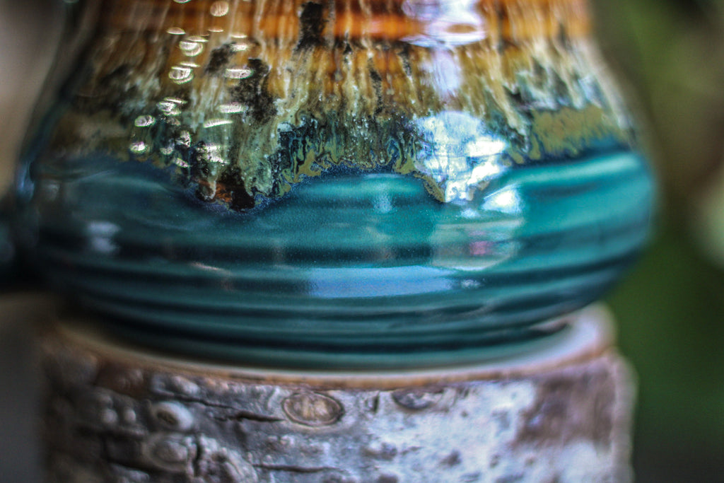 011-D Molten Cheetah Textured Mug, 20 oz.