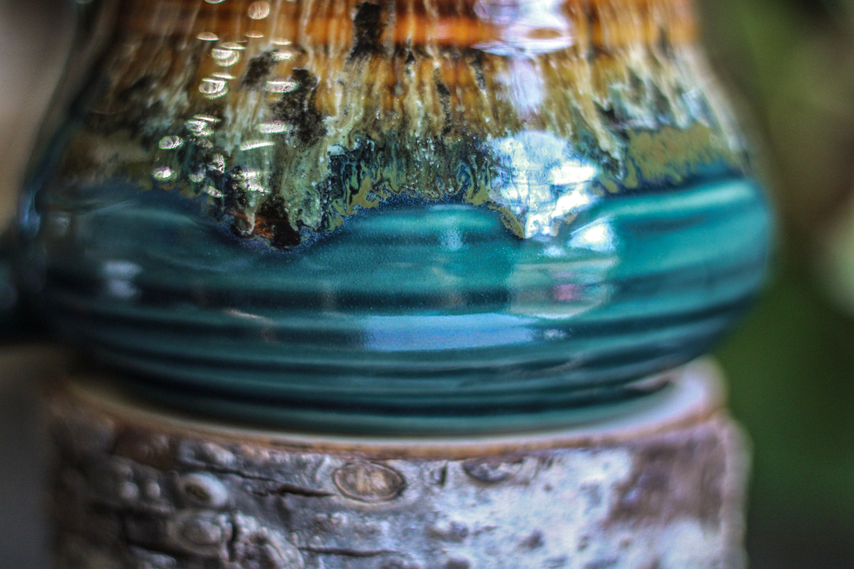 011-D Molten Cheetah Textured Mug, 20 oz.