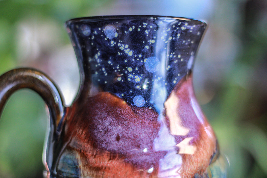 14-D Starry Night Variation Flared Textured Mug - MINOR MISFIT, 23 oz. - 10% off
