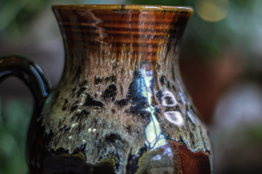 08-C Molten Rainbow Cheetah Flared Acorn Mug, 23 oz.