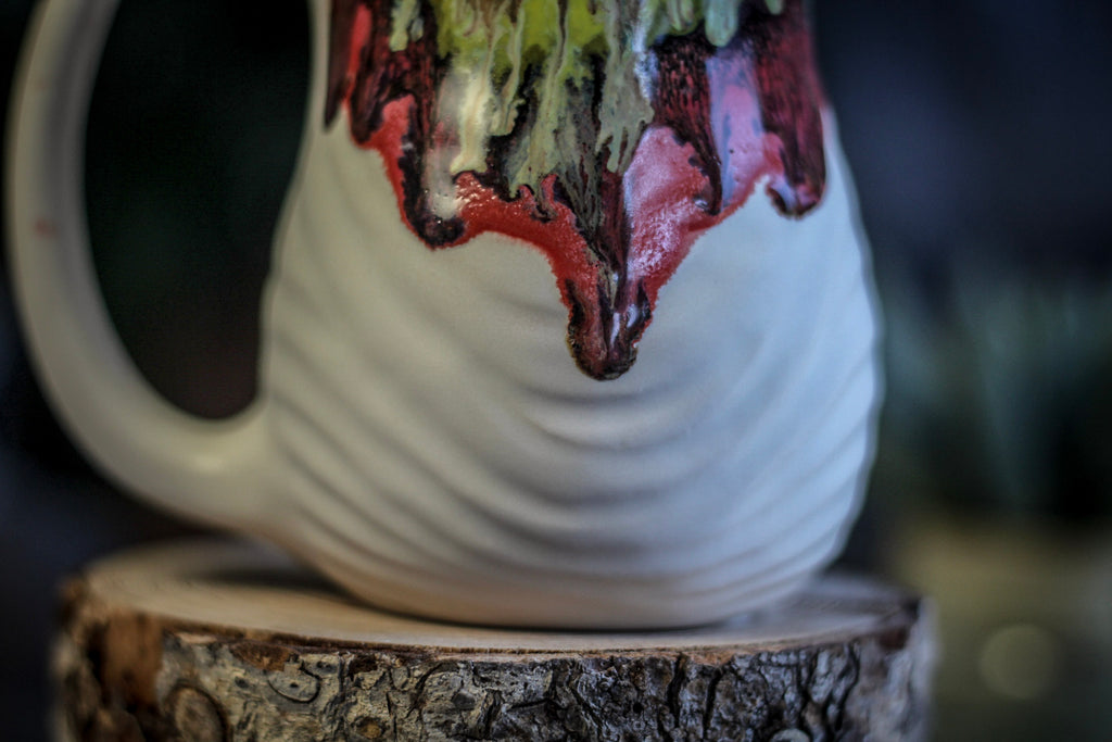 09-B Grotto Variation Textured Gourd Mug, 14 oz.