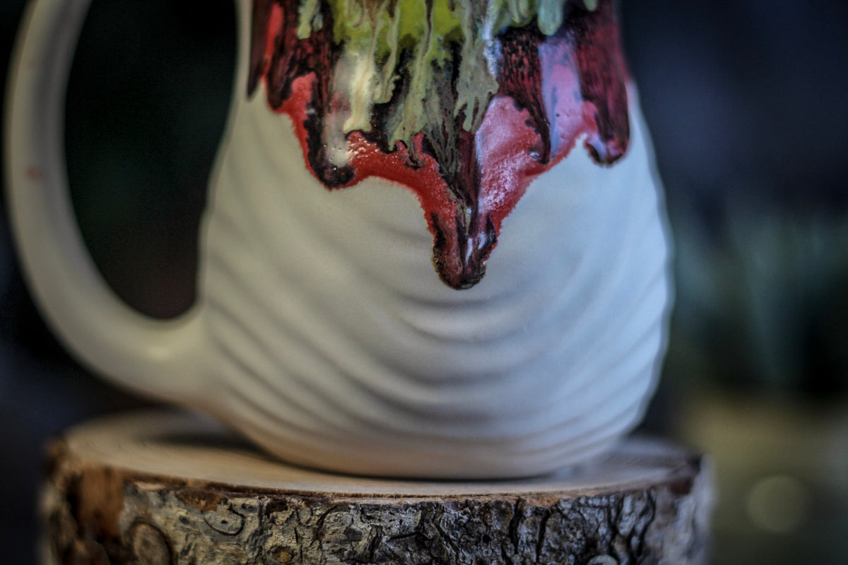 09-B Grotto Variation Textured Gourd Mug, 14 oz.