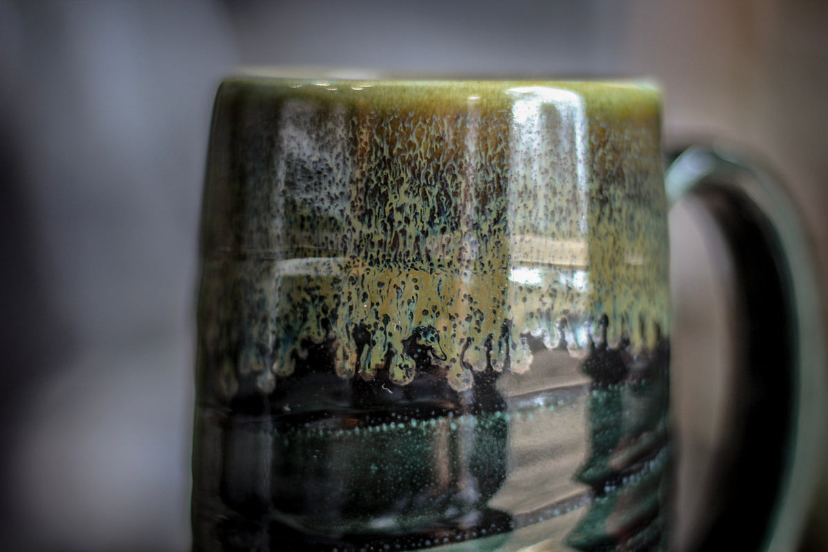 10-E Spanish Moss Variation Textured Stein, 12 oz.