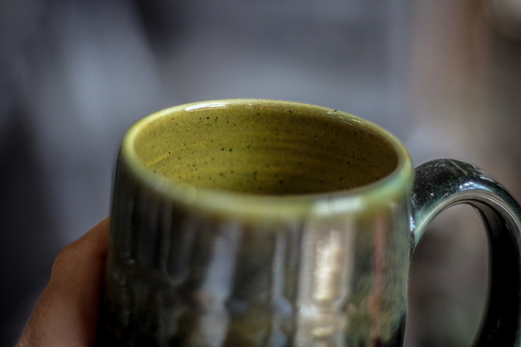 10-E Spanish Moss Variation Textured Stein, 12 oz.