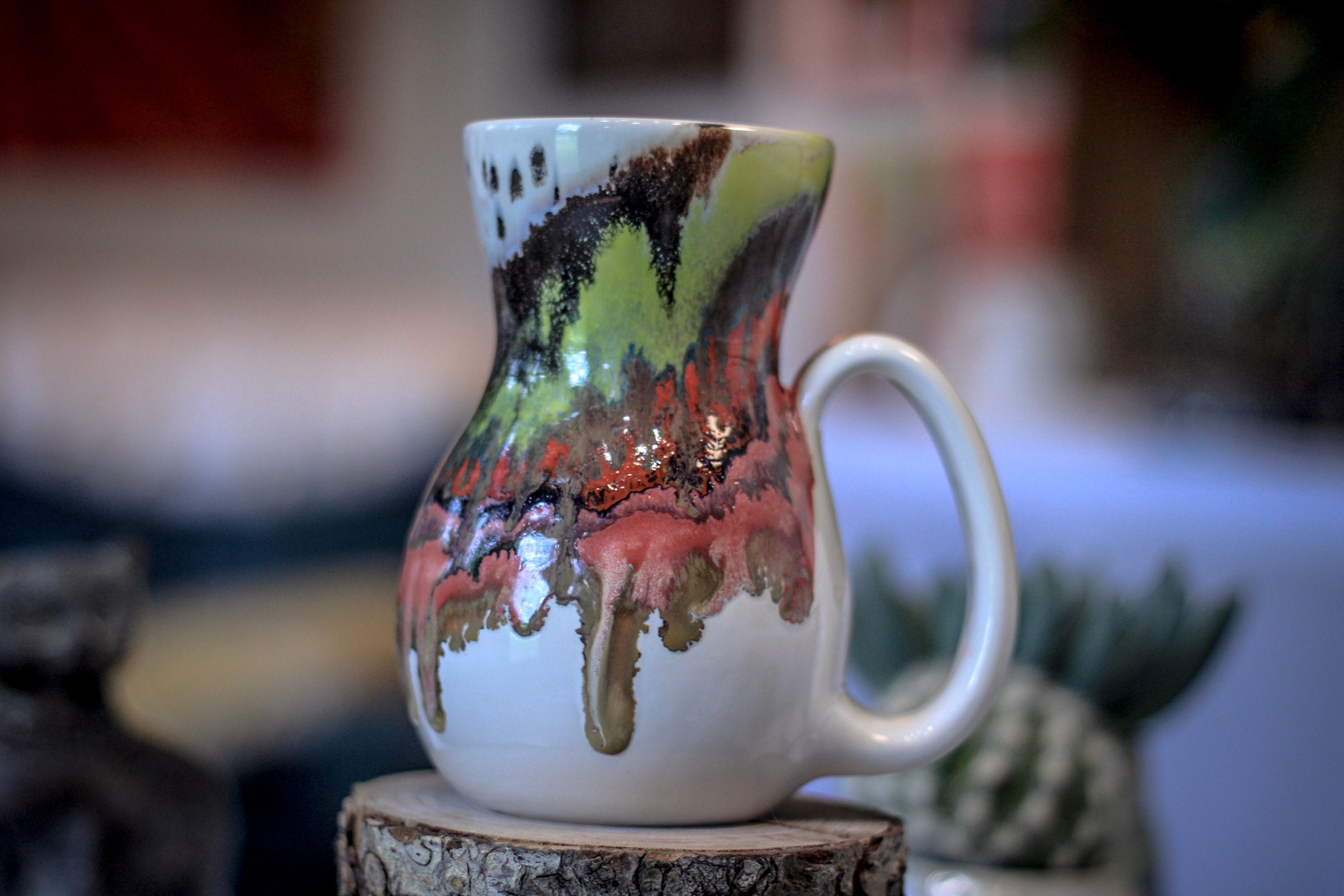 02-B Snowy Grotto Variation Flared Mug, 18 oz.