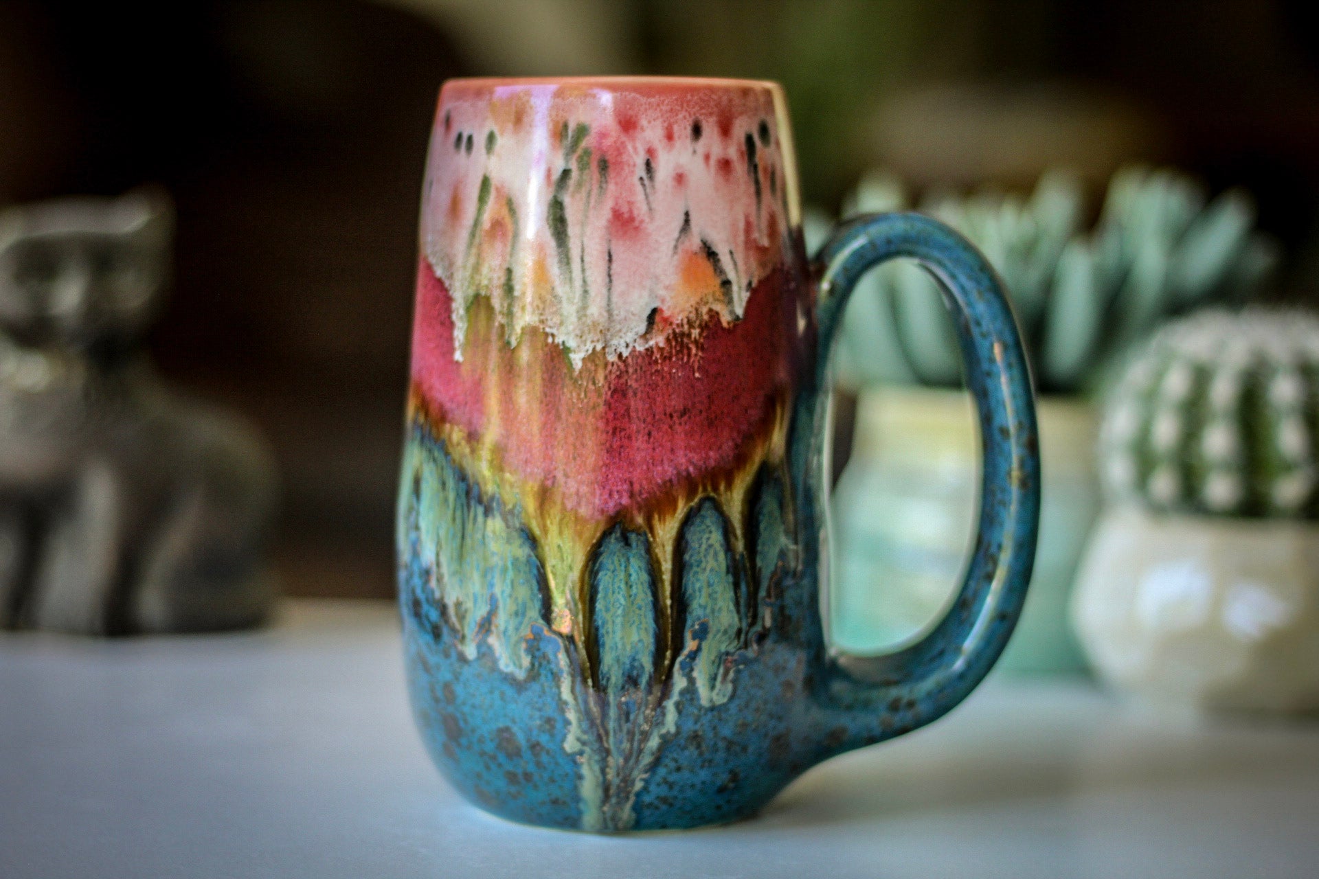 02-A Coral Mountain Meadow Mug - TOP SHELF, 19 oz.