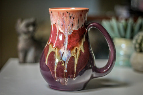 02-B Coral Mountain Meadow Flared Mug, 23 oz.