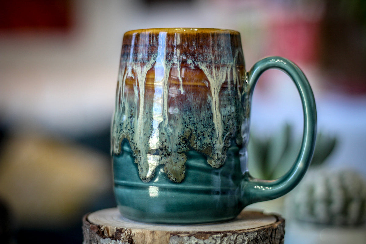12-D New Wave Textured Stein Mug, 14 oz.