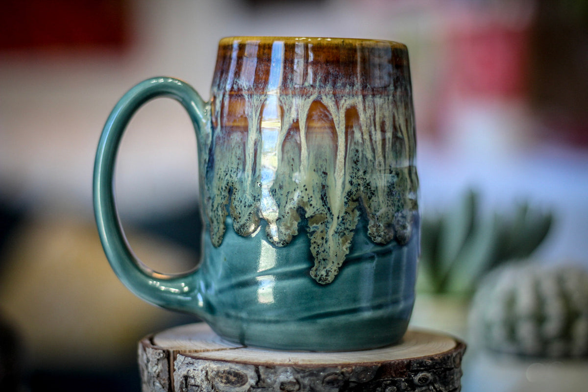 12-D New Wave Textured Stein Mug, 14 oz.