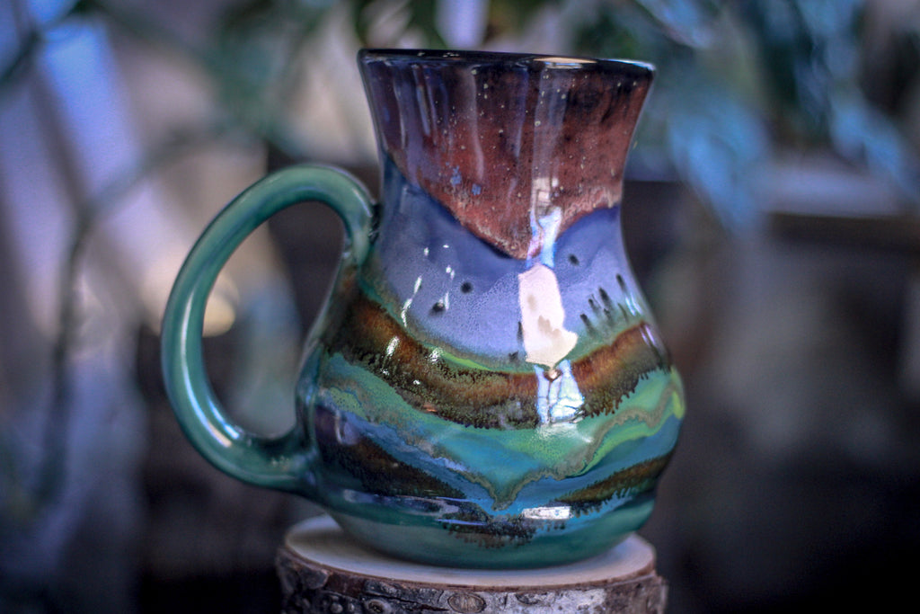 12-A Rocky Mountain Twilight Flared Acorn Mug, 24 oz.