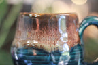 11-F Molten Caramel Notched Textured Acorn Mug, 13 oz.