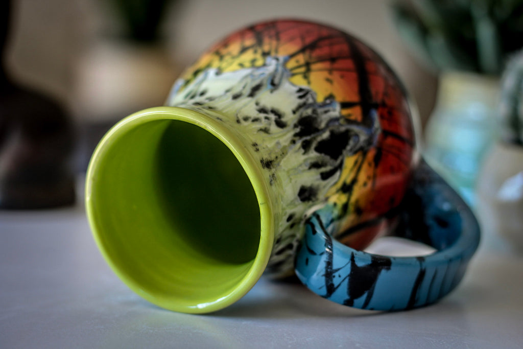 01-A Rainbow Corona Flow Flared Mug - MISFIT, 18 oz. - 15% off