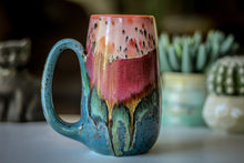 Load image into Gallery viewer, 02-A Coral Mountain Meadow Mug - TOP SHELF, 19 oz.
