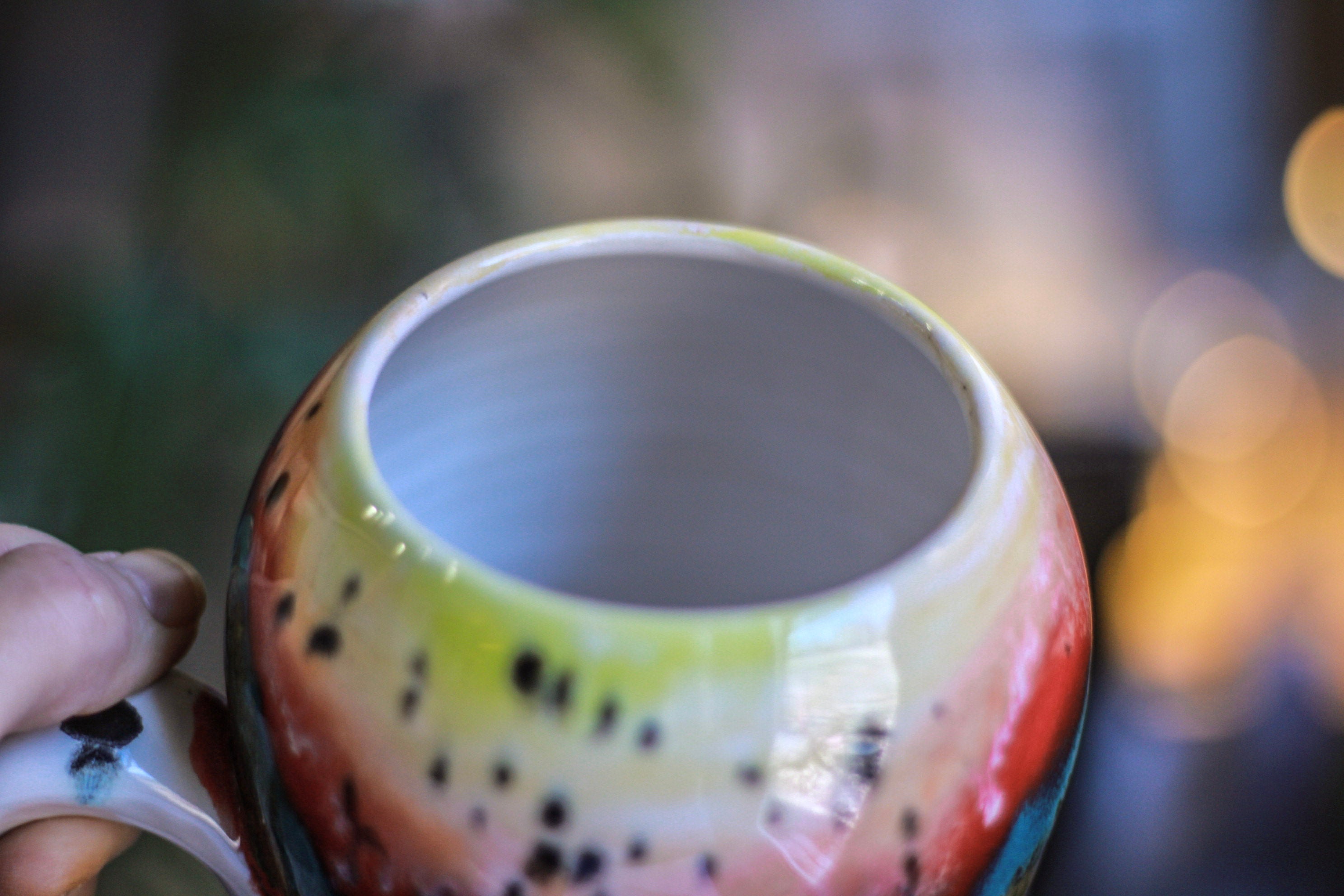 01-B Desert Rainbow Gourd Mug, 26 oz.