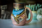 12-B Copper Agate Barely Flared Textured Acorn Mug - TOP SHELF, 18 oz.