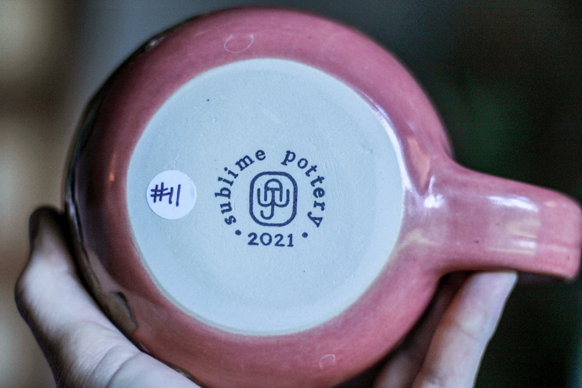 11-D Pink Grotto PROTOTYPE Gourd Mug, 22 oz.