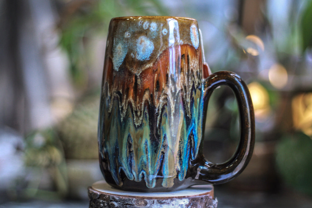 11-B Desert Oasis Crystal Notched Mug, 22 oz.