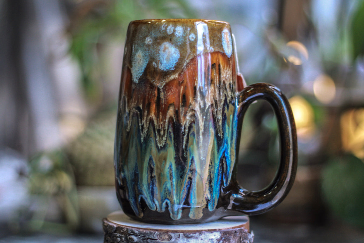 11-B Desert Oasis Crystal Notched Mug, 22 oz.