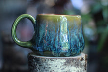 Load image into Gallery viewer, 11-E Mossy Wave Squat Gourd Mug, 14 oz.