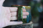 11-E Mossy Wave Squat Gourd Mug, 14 oz.
