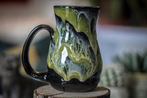 13-D Mossy Grotto Flared Acorn Mug, 15 oz.