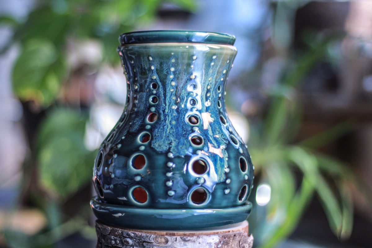 17-C BlueGreen Candle Wax Melt Burner
