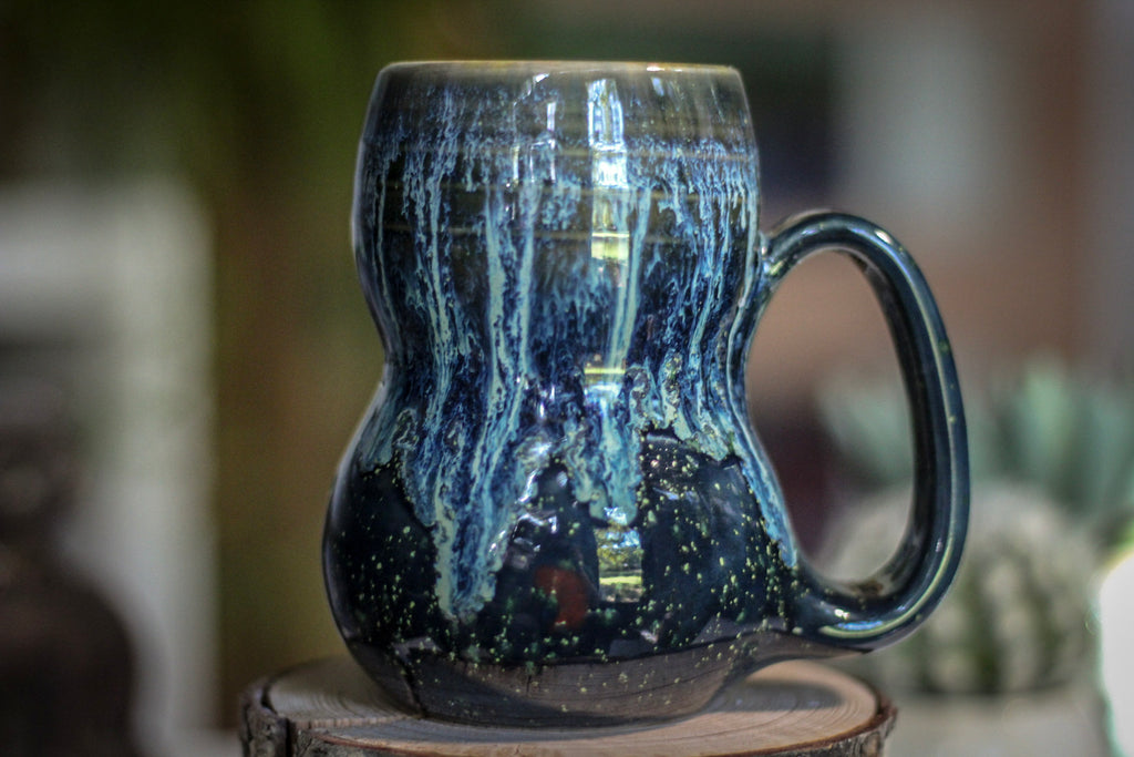02-E Astral Wave Gourd Mug, 14 oz.