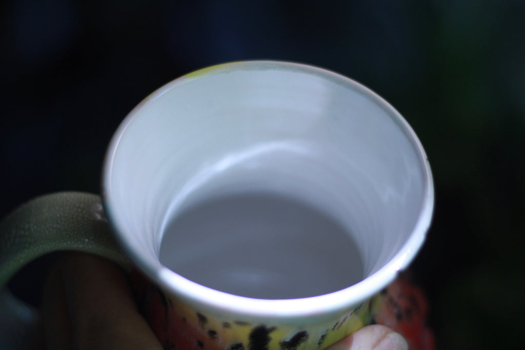 01-C Rainbow Serpent Flared Fat-Bottomed Mug, 26 oz.