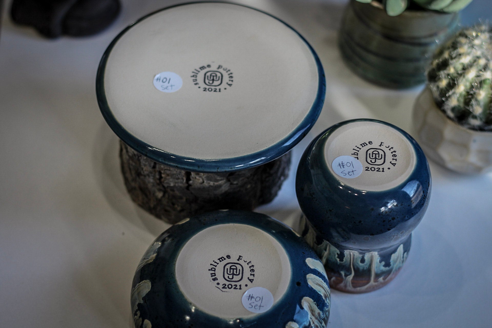 01-A New Wave Hermit Set - TOP SHELF, 10 oz. cup/ 13 oz. bowl