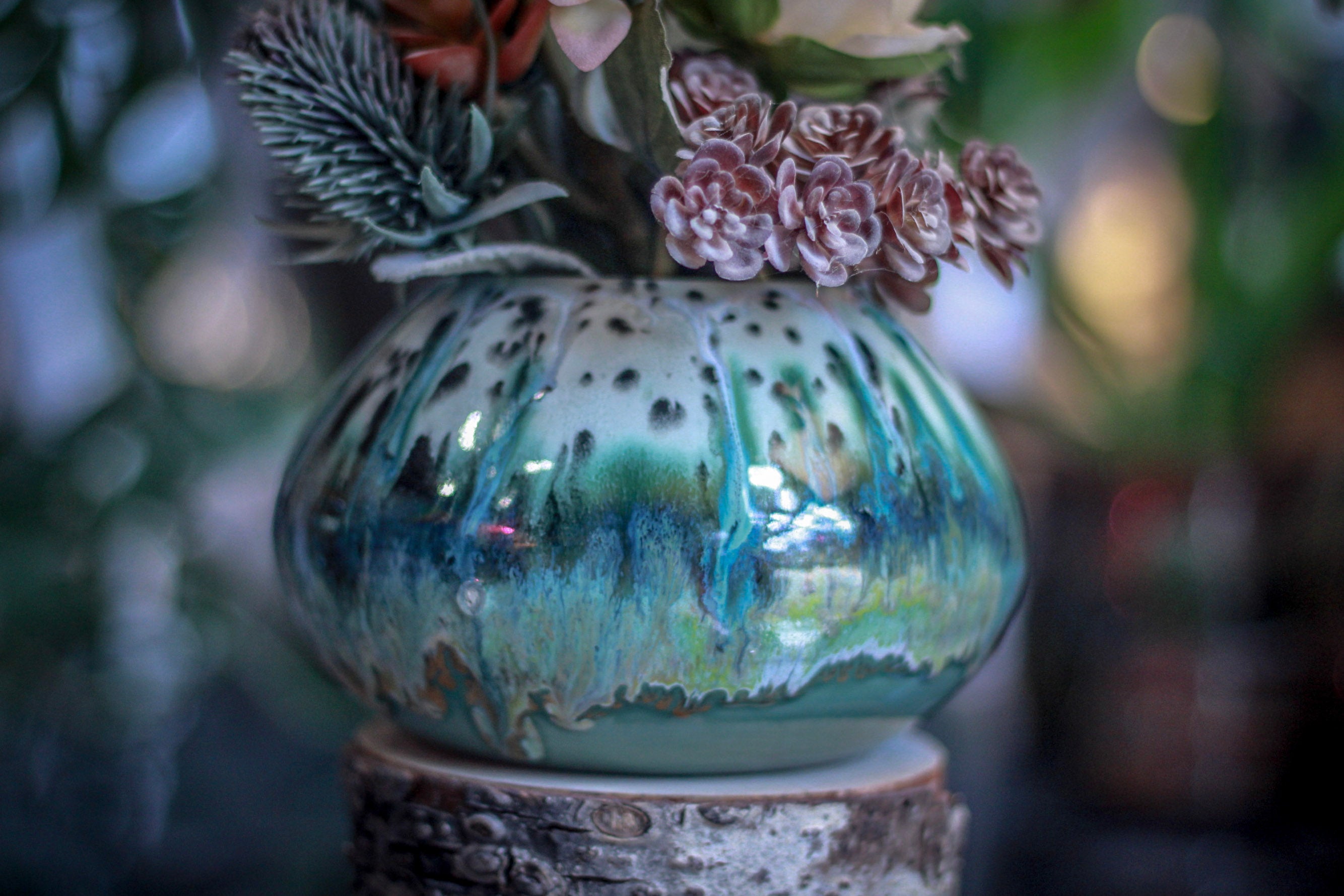 02-B Champlain Falls Squat Vase - MISFIT, 27 oz. - 15% off