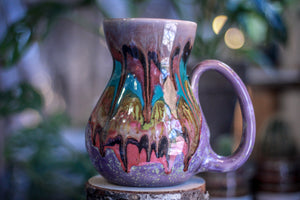 03-B Purple Rainbow Grotto Flared Mug, 26 oz.