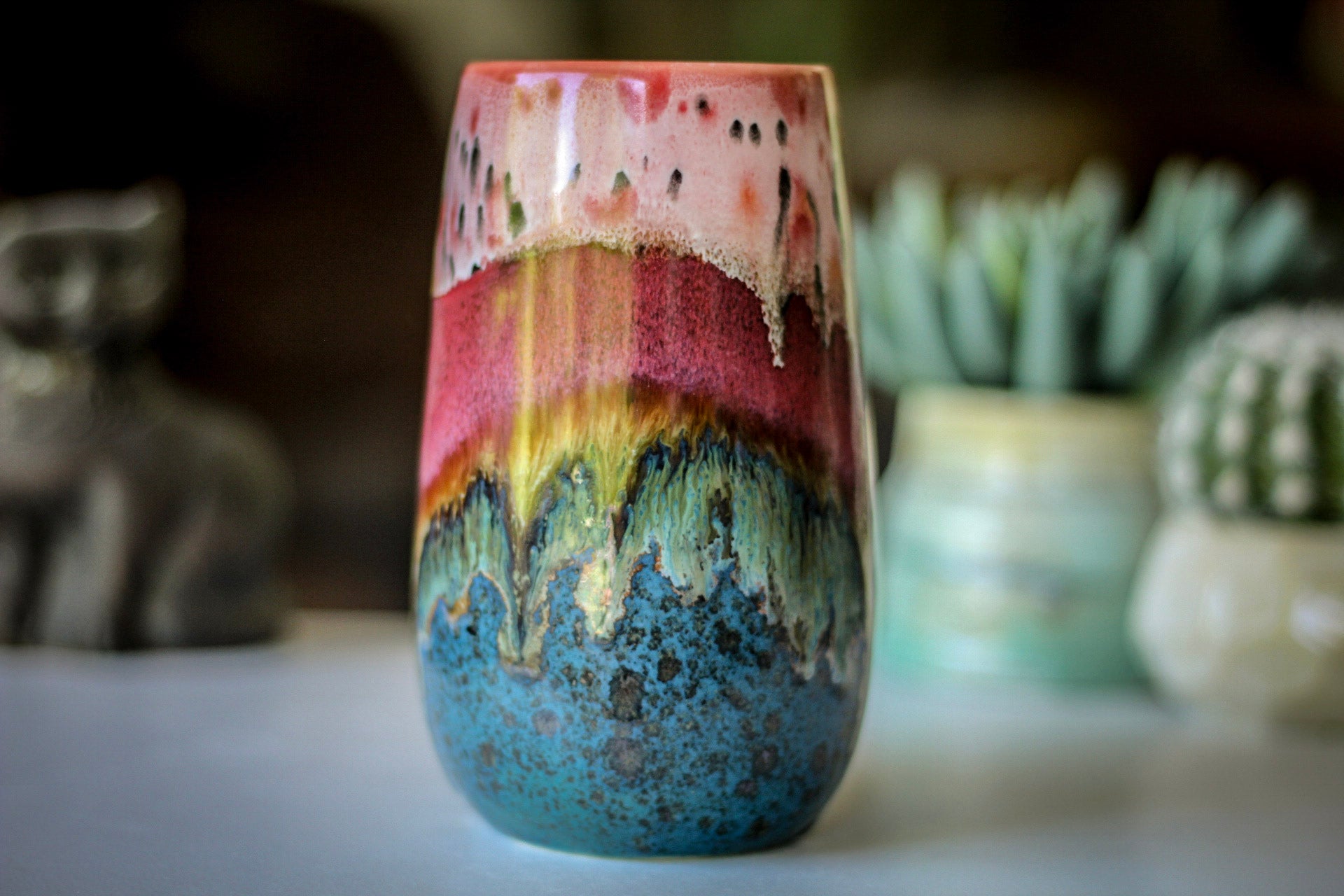 02-A Coral Mountain Meadow Mug - TOP SHELF, 19 oz.