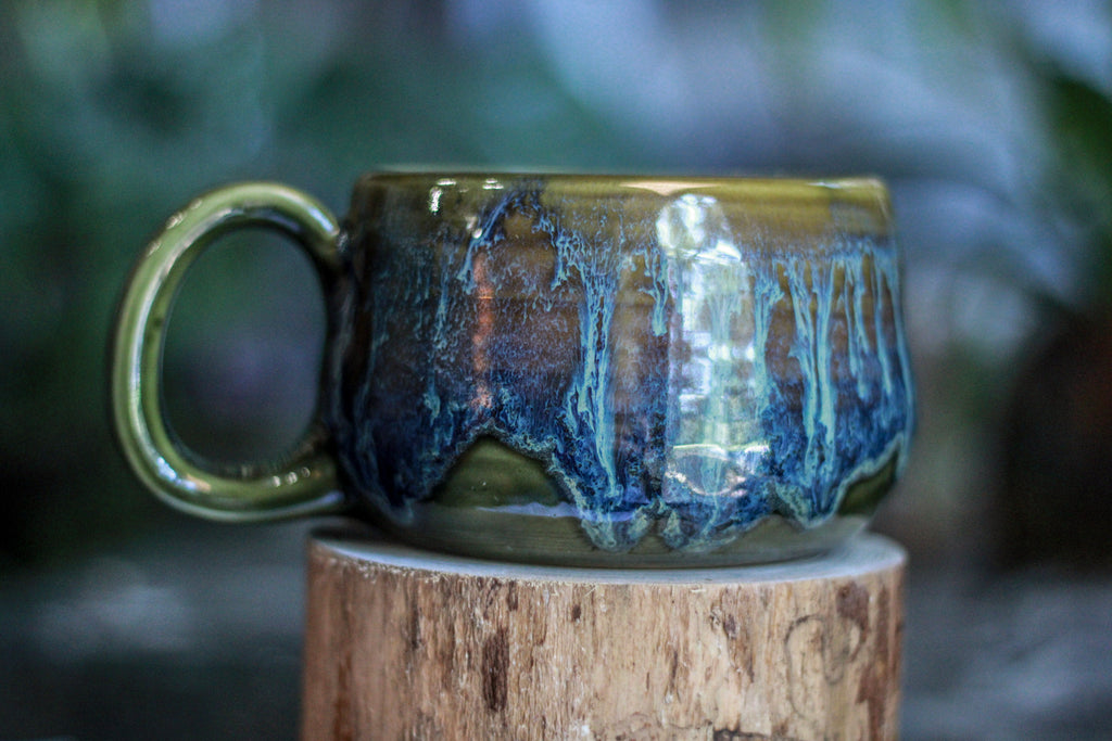 14-E Mossy Wave Textured Mug, 16 oz.