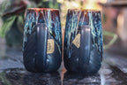 12-D New Wave Notched Textured Mug Set, 22 oz. (each)