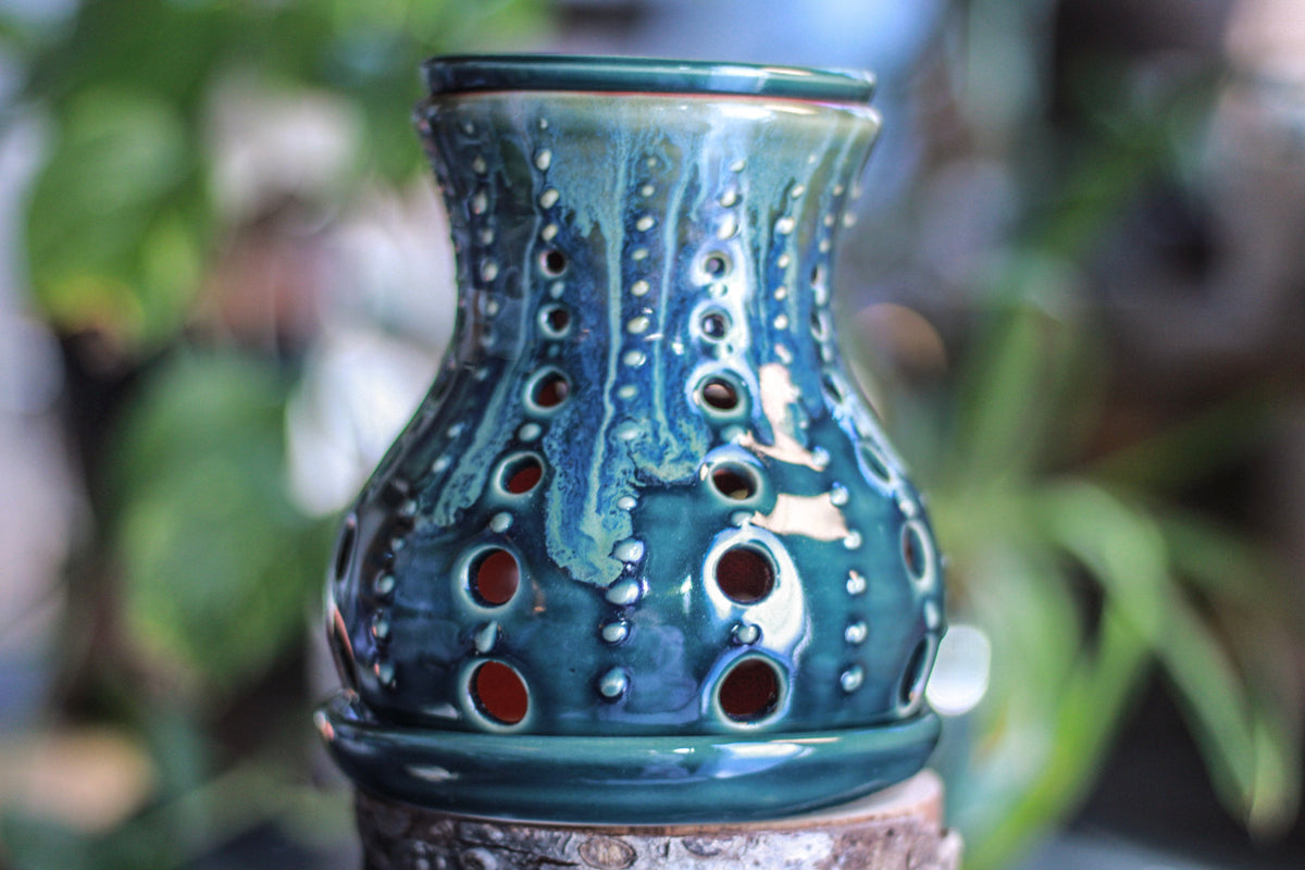 17-C BlueGreen Candle Wax Melt Burner