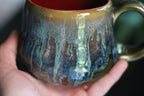 11-E Mossy Wave Squat Gourd Mug, 14 oz.