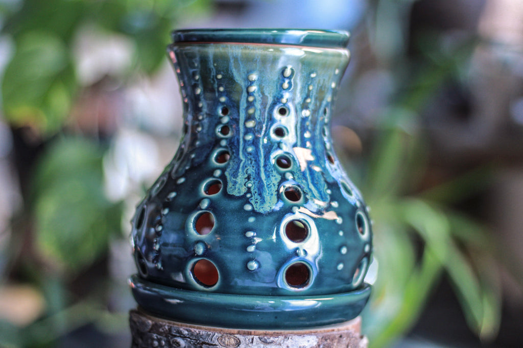 17-C BlueGreen Candle Wax Melt Burner