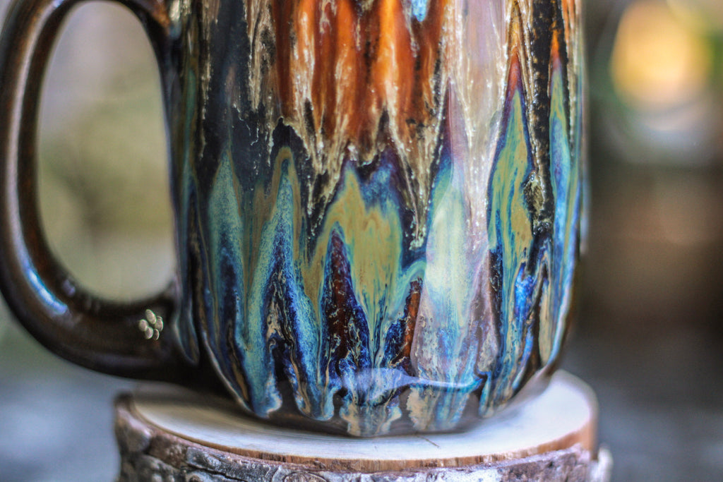 11-B Desert Oasis Crystal Notched Mug, 22 oz.