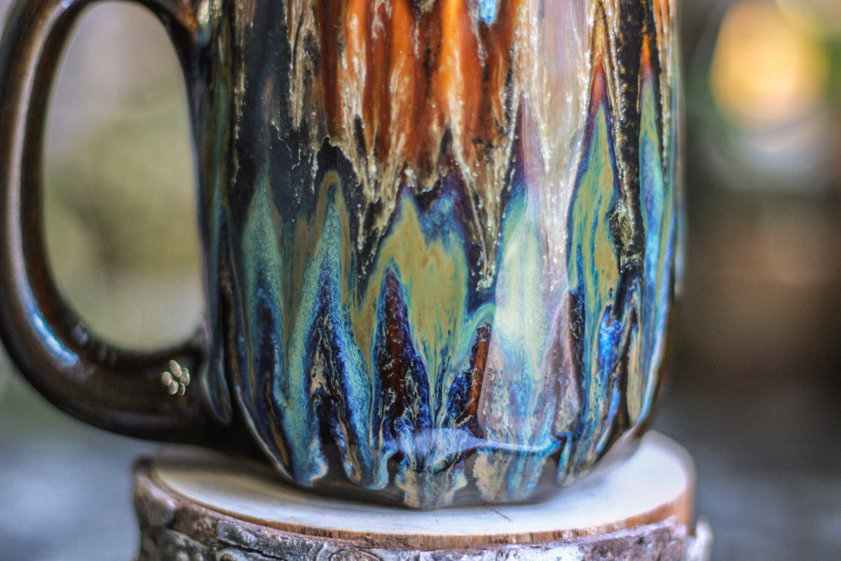 11-B Desert Oasis Crystal Notched Mug, 22 oz.