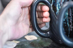 12-D New Wave Notched Textured Mug Set, 22 oz. (each)