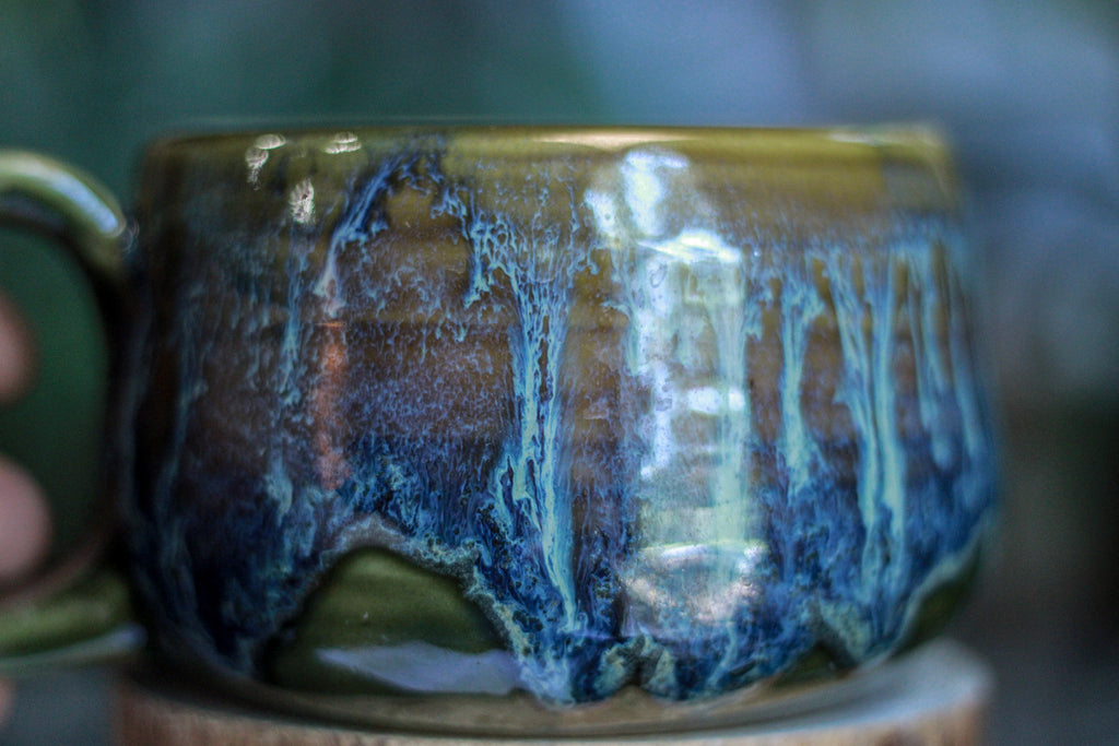 14-E Mossy Wave Textured Mug, 16 oz.