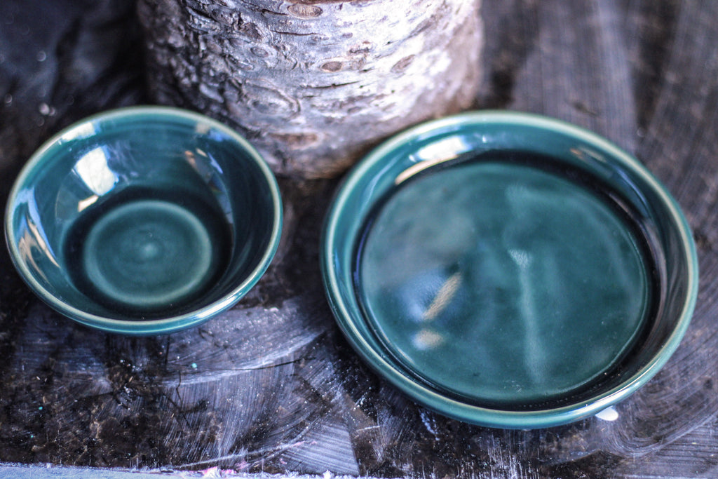 17-C BlueGreen Candle Wax Melt Burner