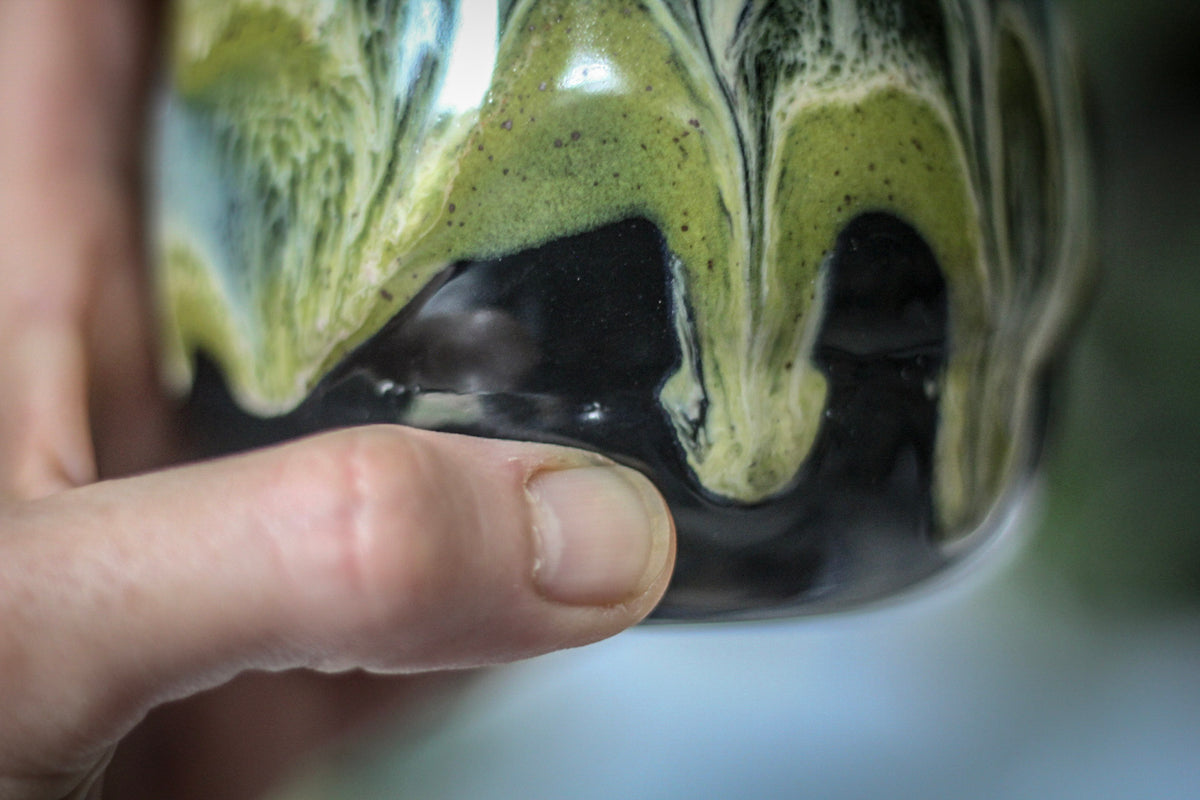 13-D Mossy Grotto Flared Acorn Mug, 15 oz.