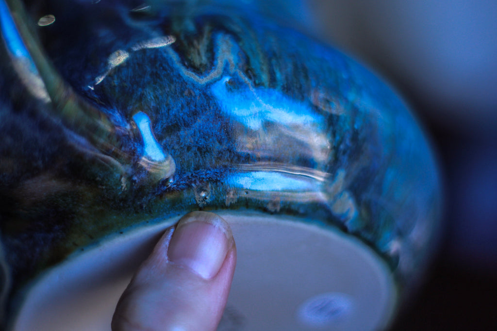10-E Blue EXPERIMENT Notched Acorn Mug, 19 oz.