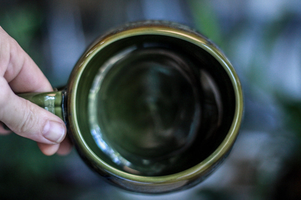 14-E Mossy Wave Textured Mug, 16 oz.